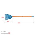 GRINDA PP-23 FIBER, 500 х 50 х 1680 мм, 23 зубца, ударопрочный пластик, фибергласовый черенок, грабли веерные пластиковые, PROLine (421815) 00020092958