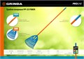 GRINDA PP-23 FIBER, 500 х 50 х 1680 мм, 23 зубца, ударопрочный пластик, фибергласовый черенок, грабли веерные пластиковые, PROLine (421815) 00020092958