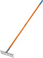 GRINDA PS-12 FIBER, 380 х 100 х 1530 мм, 12 витых зубцов, нержавеющая сталь, фибергласовый черенок, садовые грабли, PROLine (39482-12) 00020093026