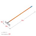 GRINDA PS-12 FIBER, 380 х 100 х 1530 мм, 12 витых зубцов, нержавеющая сталь, фибергласовый черенок, садовые грабли, PROLine (39482-12) 00020093026