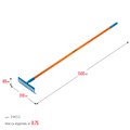 GRINDA PR-12S FIBER, 310 х 80 х 1500 мм, 12 прямых зубцов, углеродистая сталь, фибергласовый черенок, садовые грабли, PROLine (39652) 00020093091