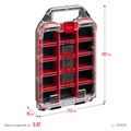 KETER STACKNROLL, 242 х 388 х 78 мм, (10″), пластиковый органайзер с 15 регулируемыми ячейками (38408) 00020240799