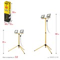 STAYER LED-MAX, 2 х 50 Вт, 6500 К, IP 65, 1.6 м, светодиодные прожекторы на штативе (56925-2-50) 00021577844