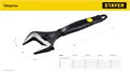 STAYER COBRA, 300/60 мм, разводной ключ, Professional (27264-30) 00022506717