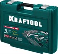 KRAFTOOL EXTREM-76, 76 предм., (1/2″+3/8″+1/4″), универсальный набор инструмента (27889-H76) 00023546786