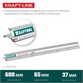 KRAFTOOL KRAFT-LINE, 0.6 м, усиленная алюминиевая линейка со стальной направляющей (34275-60) 00025593303