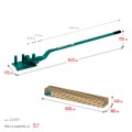 KRAFTOOL 16D, 6-16 мм, острый и плавный гиб, ручной станок для гибки арматуры c зубчатой передачей (23301) 00026551586