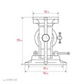 KRAFTOOL 3D Multi-Purpose, 125 мм, Чугунные слесарные тиски (32706-125) 00026718188