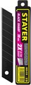STAYER BLACK SHARP, 18 мм, 10 шт, сегментированные черные особоострые лезвия (0920-S10) 00027049699