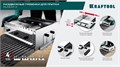 KRAFTOOL BUNKER-4 зуб 8, 10, 12 мм, полукруг 10х20 мм, нерж. сталь, Раздвижная гребенка для плитки (08081) 00027536728