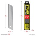 STAYER 25 мм, 10 шт, сегментированные лезвия (09179-S10) 00028093646