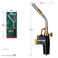 KRAFTOOL KF-9000, с пьезоподжигом на баллон турбо нагрев + 30% 2000°C, Газовая горелка Blue Fire (55510) 00028758007