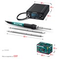 KRAFTOOL KPI-10, 50 - 480°C, 100 Вт, 3 жала Т12, программируемая паяльная станция (55343) 00029137387