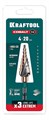 KRAFTOOL COBALT 4-20мм, 9 ступеней, азотирование, винтовая спираль, сверло ступенчатое(29691-4-20-9) 00030626735