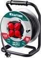 KRAFTOOL HEAVY DUTY 4.0, КГ 3х2.5 30м 4000Вт IP44, силовой удлинитель на стальной катушке (55086-30) 00030828114