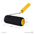 STAYER PUTTY 80 мм, 180 мм, 8 мм ручка, валик для шпатлевки, PROFESSIONAL (03642-18) 00031300800
