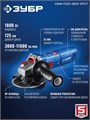 ЗУБР 1800 Вт, d125 мм, УШМ, регулировка оборотов, Профессионал (УШМ-П125-1800 ЭПСТ) 00031309382
