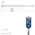 ЗУБР ПРОФИ-4Х 22x1000 мм, SDS-plus бур (29313-1000-22) 00031312573