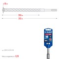 ЗУБР ПРОФИ-4Х 18x310 мм, SDS-plus бур (29313-310-18) 00031312613