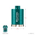 KRAFTOOL DIAMOND d 72 мм (сухое сверление с микроударом, глубина сверления 75 мм, лазерная сварка), Алмазная Коронка для подрозетников (29820-72) 00031312899