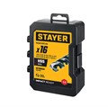 STAYER НЕХ-1/4″, 16 шт, набор сверл по металлу для винтовёртов и шуруповертов IMPACT READY (29603-H16) 00031315953
