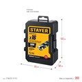 STAYER НЕХ-1/4″, 16 шт, набор сверл по металлу для винтовёртов и шуруповертов IMPACT READY (29603-H16) 00031315953
