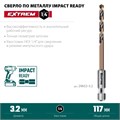 KRAFTOOL НЕХ-1/4″, d 3.2 х 75 мм, сверло по металлу для винтовёртов и шуруповертов IMPACT READY (29652-3.2) 00031316253
