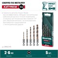 KRAFTOOL НЕХ-1/4″, 5 шт, набор сверл по металлу для винтовёртов и шуруповертов IMPACT READY (29652-H5) 00031316267