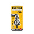 STAYER Pro-Max 9-36мм, 10 ступеней, винтовая спираль, сверло ступенчатое (29661-9-36-10) 00031316424
