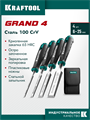 KRAFTOOL GRAND-4 набор стамесок-долот с двухкомпонентной рукояткой, 4 шт 00031324475