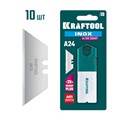 KRAFTOOL INOX-A24, 10 шт, нержавеющие трапециевидные лезвия (09626-S10) 00036355420