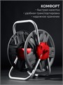 GRINDA HRM-45, для шлангов 45м x 1/2″ и 15м х 3/4″, стальные опоры, пластиковый барабан, катушка для шлангов (8-428405) 00038578544