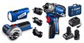 ЗУБР КОМБИ #5 набор: дрель-шуруповерт + мини УШМ + LED фонарь, BRUSHLESS, 12 В, 45 Н·м, 2 АКБ тип Т7 (4 и 2 А·ч), кейс, Профессионал (DB-125-42ABF) 00039855475