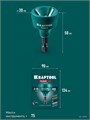 KRAFTOOL FAZER, 3-19 мм, фаскосниматель наружный (26200) 00041525511