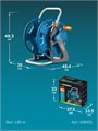 GRINDA HR-60, для шлангов 60м x 1/2″ и 30м х 3/4″, стальные опоры, пластиковый барабан, катушка для шлангов ProLine (428451) 00041797757