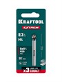 KRAFTOOL EXTREM, d 8.3х6х50 мм, Z3, 90°, сталь M35, U-образная спираль, зенковка (29734-4) 00048197231