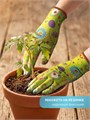 GRINDA COMFORT, L (9), садовые перчатки с прозрачным полиуретановым покрытием, зелёные, 13 класс (11290-L) 00048338797
