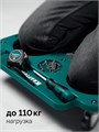 KRAFTOOL KRAFT BOARD на единой, базе, 5 колёс, лоток для инструментов, нагрузка до 110кг, строительные наколенники на колёсах (11513) 00055241667