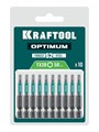 KRAFTOOL OPTIMUM TX 20, 50 мм, 10 шт, биты (26126-20-50-10) 00056187524