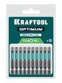 KRAFTOOL OPTIMUM TX 40, 50 мм, 10 шт, биты (26126-40-50-10) 00056187530