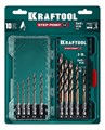 KRAFTOOL STEP POINT, 10 шт, набор сверл по металлу для винтовёртов и шуруповертов IMPACT READY (29653-H10) 00061433146