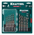 KRAFTOOL STEP POINT, 19 шт, набор сверл по металлу для винтовёртов и шуруповертов IMPACT READY (29653-H19) 00061433147