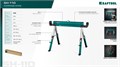 KRAFTOOL SH-110, 1085х690х(618-820) мм, строительные козлы усиленные (38790) 00061728208
