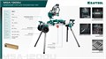 KRAFTOOL MSA-1200 U, (1120-2650)х765х970 мм, алюминиевый мобильный стол для торцовочных пил с ручкой и колесами (38782-2) 00061929246