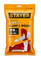 STAYER СВП TileFix, комплект: 0,5 мм, зажим + клин, 50 + 50 шт, система выравнивания плитки ″ворота″ (33840-H50) 00064547329