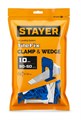 STAYER СВП TileFix, комплект: 1,0 мм, зажим + клин, 50 + 50 шт, система выравнивания плитки ″ворота″ (33841-H50) 00064660989