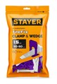 STAYER СВП TileFix, комплект: 1,5 мм, зажим + клин, 50 + 50 шт, система выравнивания плитки ″ворота″ (33842-H50) 00064660990