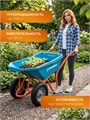 GRINDA GP-22, ударопрочный пластиковый кузов, 110 л, 220 кг, двухколесная, пневматические колеса, тачка садовая PROLine (422406) 00065471282