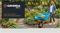 GRINDA GP-22, ударопрочный пластиковый кузов, 110 л, 220 кг, двухколесная, пневматические колеса, тачка садовая PROLine (422406) 00065471282
