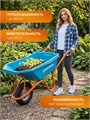 GRINDA GP-21, ударопрочный пластиковый кузов, 110 л, 180 кг, одноколесная, пневматическое колесо, тачка садовая PROLine (422408) 00065509268